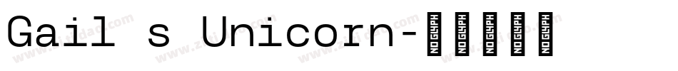 Gail s Unicorn字体转换